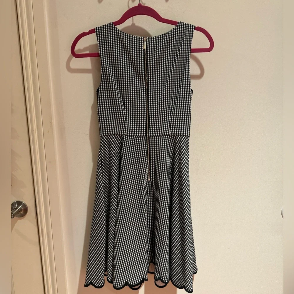 Kate Spade Jazzy Gingham Scalloped Ponte Dress - Picture 3 of 3